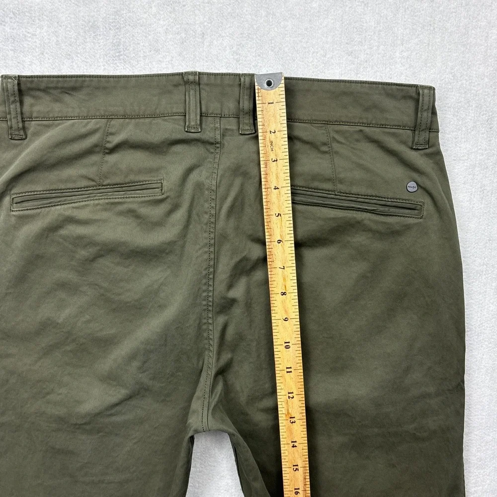 NN07 Pants Mens 31x32 Olive Green Marco 1400 Stretch Cotton Twill Chino Trousers